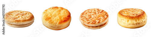 English Muffin clipart collection, vector, icons isolated on transparent background photo