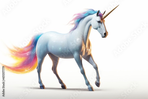 Graphic illustration of a unicorn
