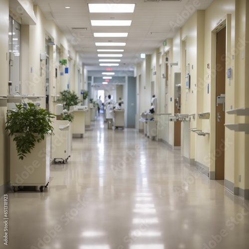 hospital corridor in hospital