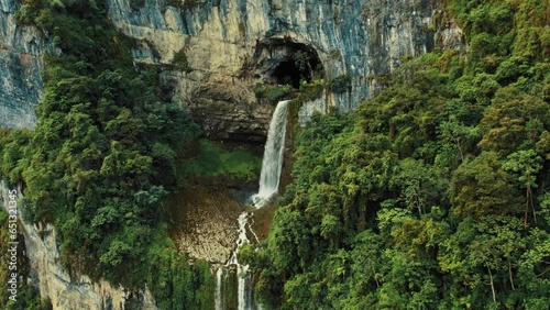 Ventanas de tisquizoque, cascadas ubicadas en el departamento de Santander Colombia photo