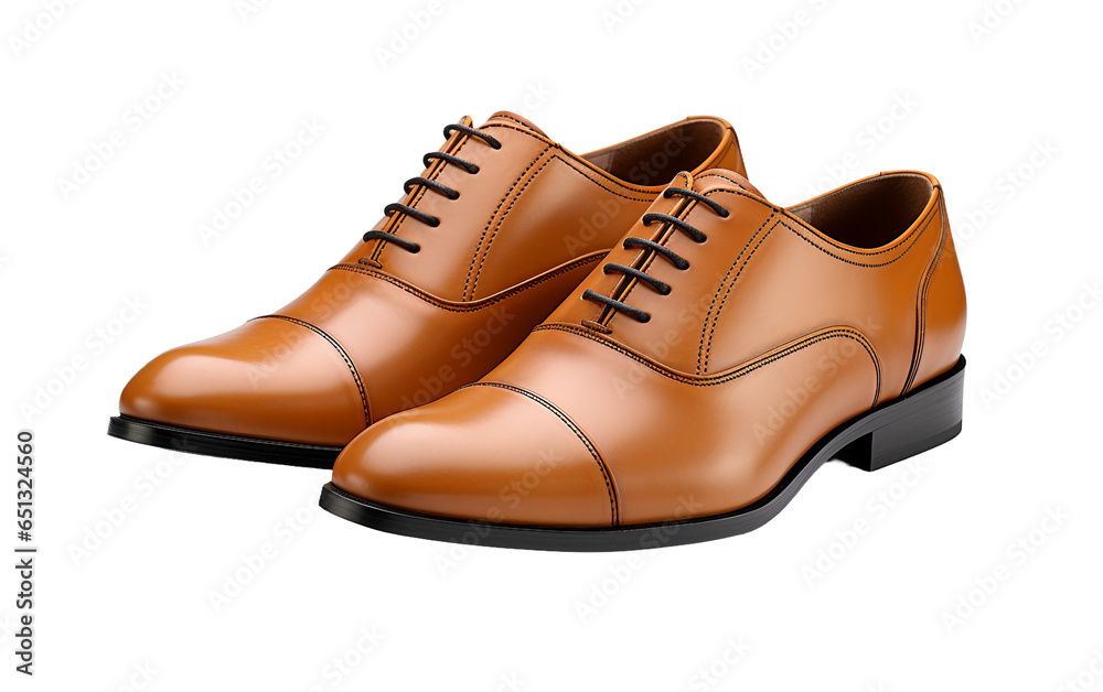 Formal Footwear on a Clear Surface or Transparent Background. Generative AI Formal Footwear on a Clear Surface or Transparent Background. Generative AI