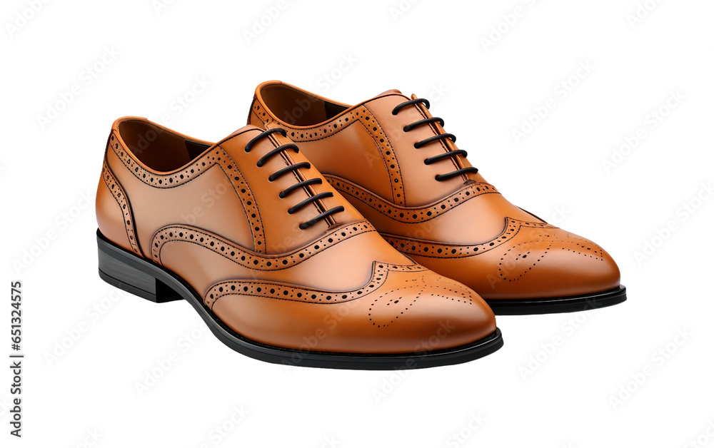 Business Shoes on a Clear Surface or Transparent Background. Generative AI Business Shoes on a Clear Surface or Transparent Background. Generative AI