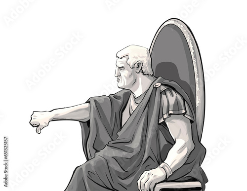 Photography Illustration roman emperor in roman circus