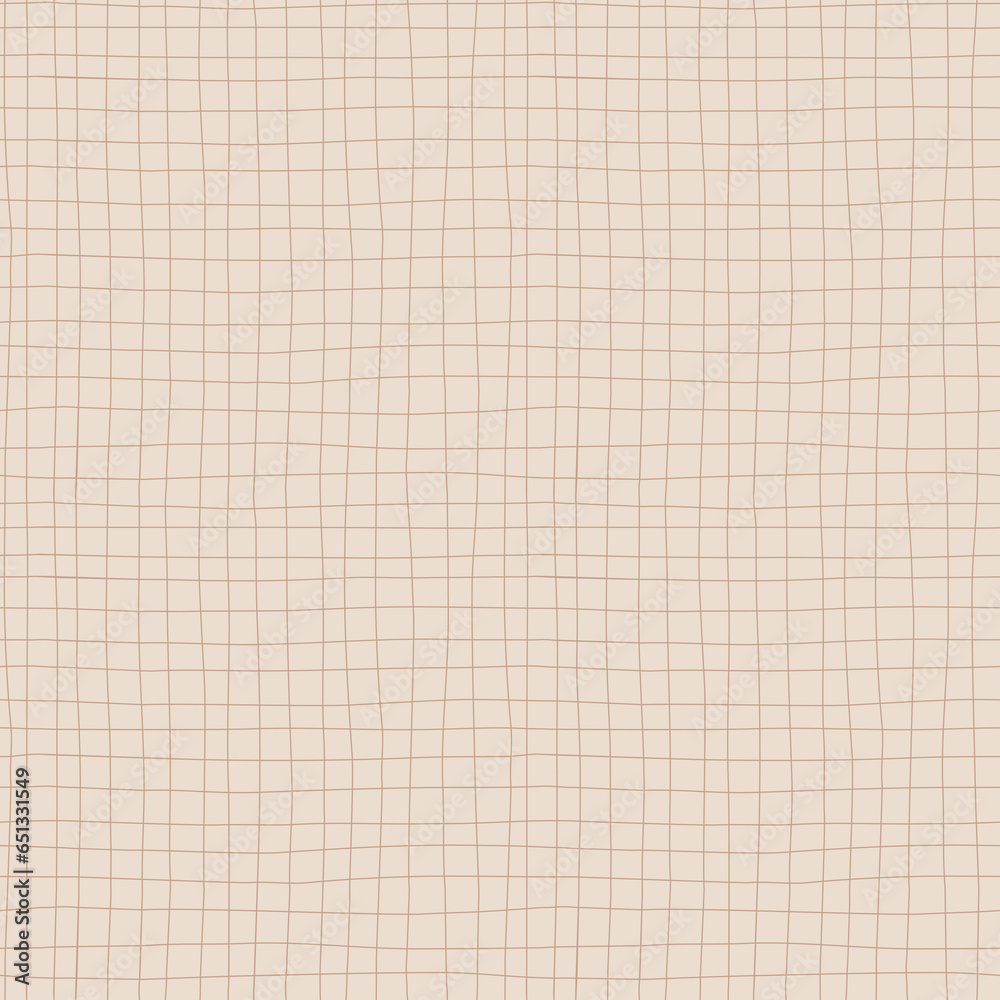 Small hand drawn cute grid pattern. Vector beige ornament perfect for fabric and textile, paper, package designs. Small hand drawn cute grid pattern. Vector beige ornament perfect for fabric and textile, paper, package designs.