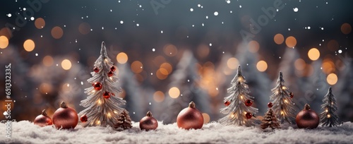 Chrismast tree decoration, Decor for New Year's holiday. Christmas decorations. Home decoration in winter. Festive mood. New Year card. Christmas background photo