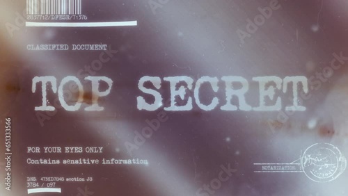 Top Secret Classified Title Animation