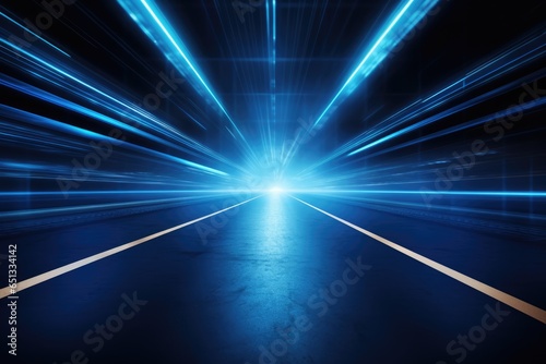 Vibrant Circle of Glowing Light in Futuristic Tunnel