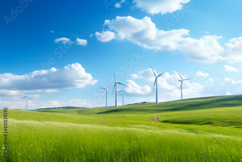 Wind turbines as renewable energy concept