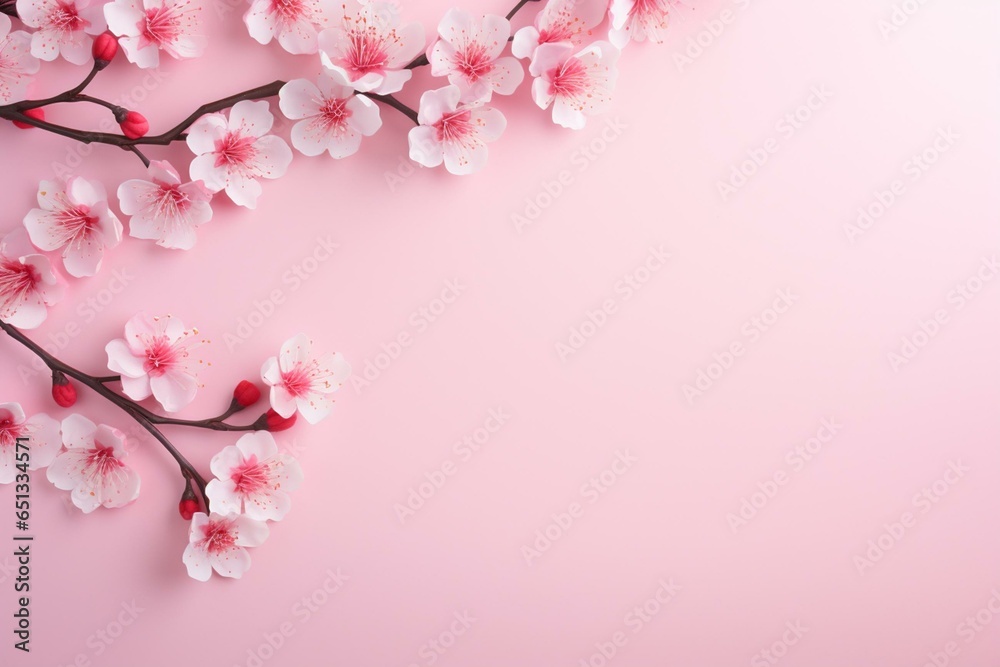 Pink background image. Generative AI