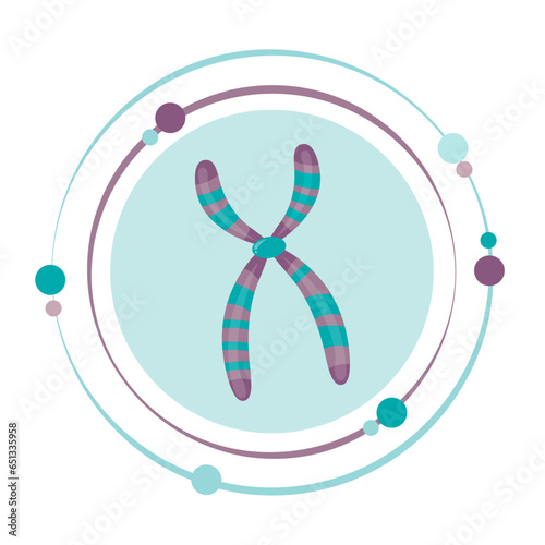 DNA genome sciences vector illustration graphic icon