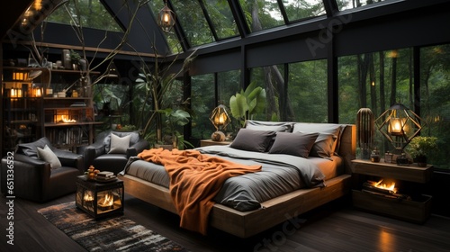Experience bohemian interior design in a modern bedroom