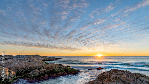 Sunrise over the ocean - Currumbin Beach, Gold Coast, Australia