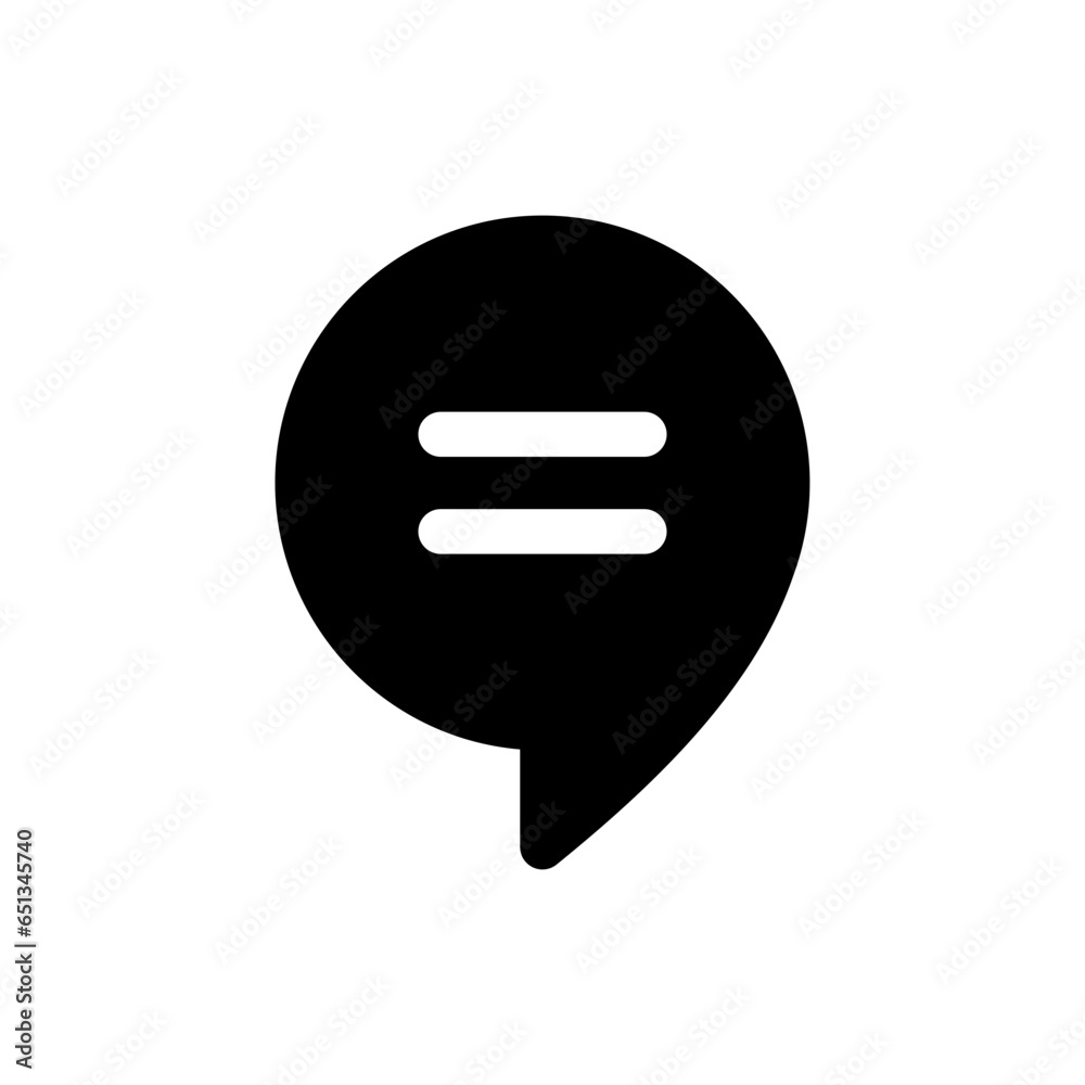 comment icon speech bubble symbol lines chat message in speech bubble icon. web vector icons comment icon speech bubble symbol lines chat message in speech bubble icon. web vector icons