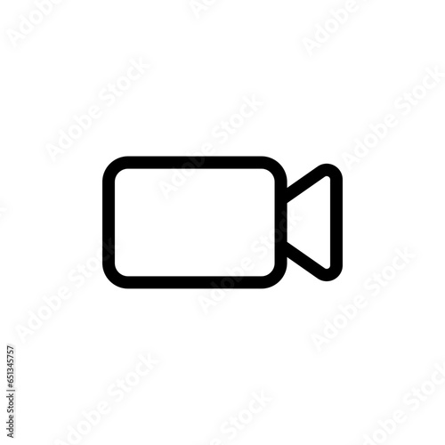 video camera icon for streaming , facetime icons video call symbol