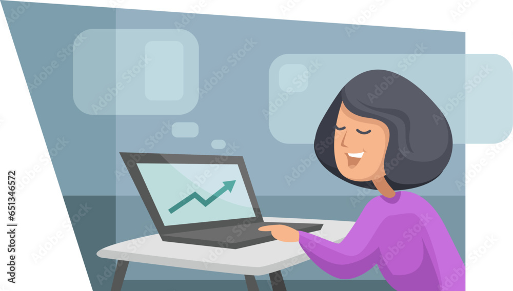 Woman on working day, illustration, vector on a white background. Woman on working day, illustration, vector on a white background.