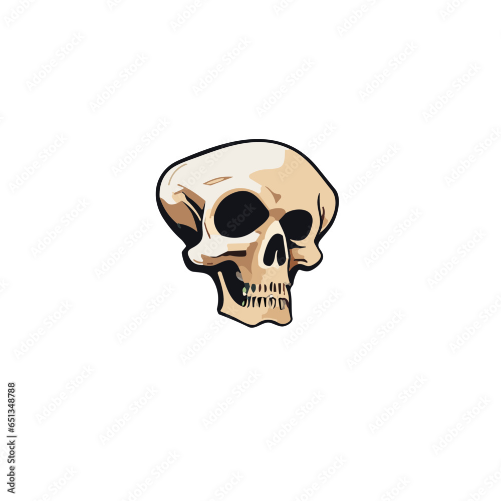 Pirate skull flat vector design Pirate skull flat vector design