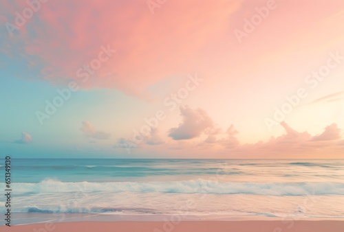 Tropical Serenity  Calming Symmetry in Beachfront Sunset