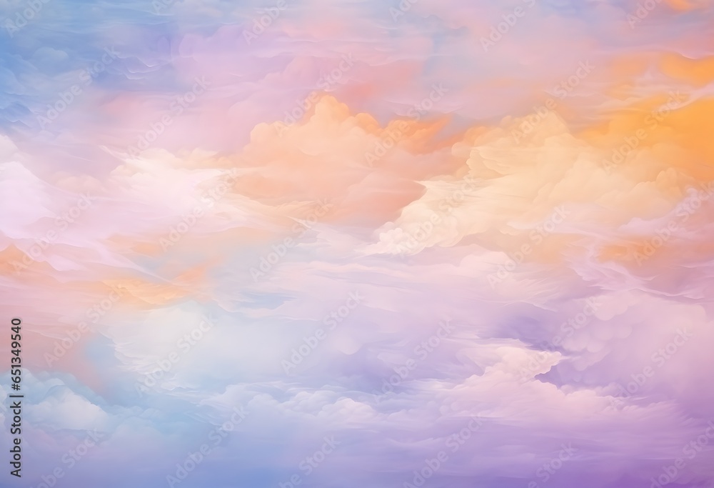 Fantasy Rainbow: Blue and Pink Clouds in Dreamy Setting Fantasy Rainbow: Blue and Pink Clouds in Dreamy Setting