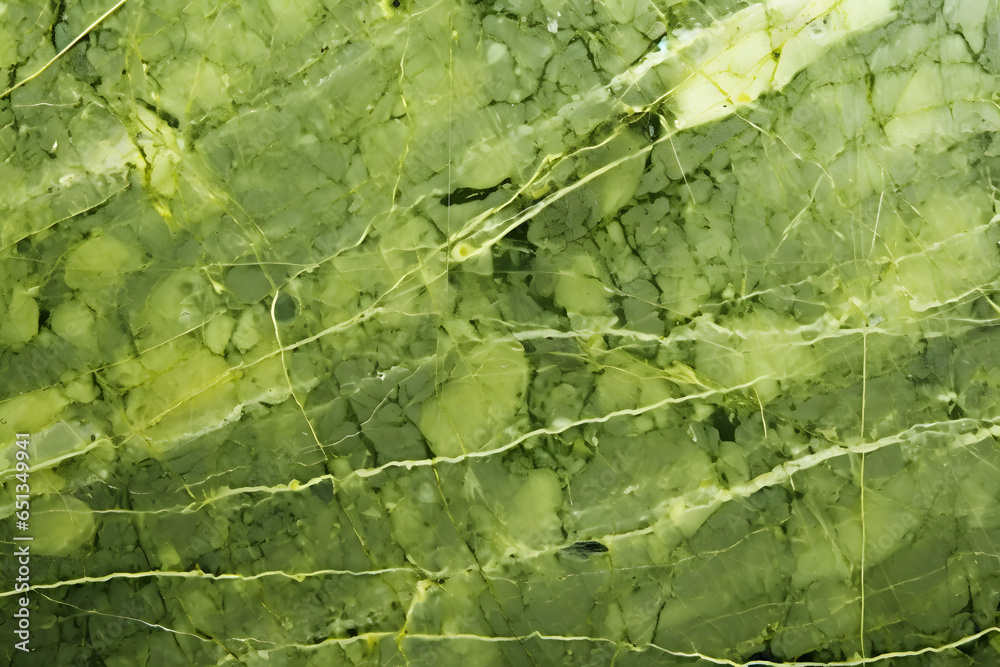 Obraz premium Green serpentine marble with intricate patterns