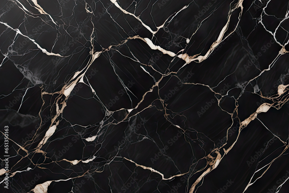 Vector luxury black and gold marble texture background vector. panoramic marbling texture design