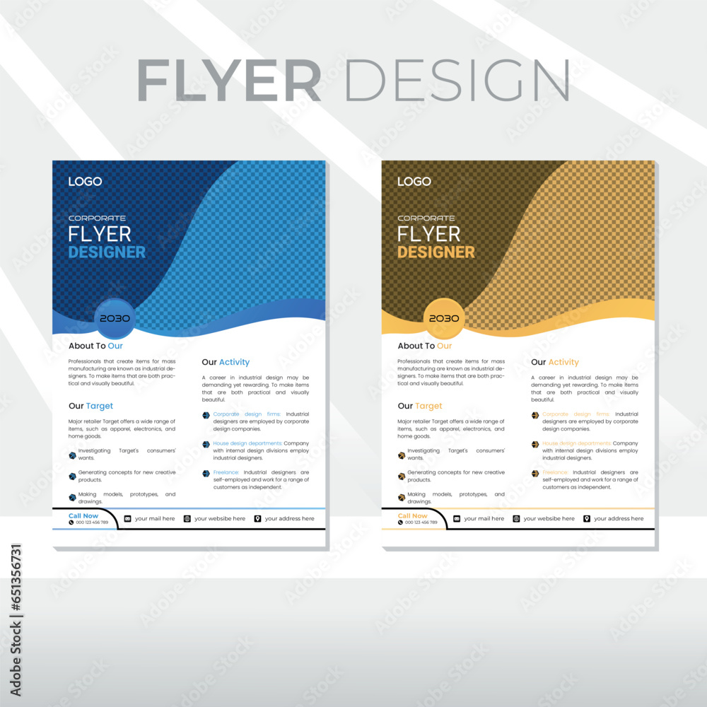 Obraz premium EPS modern digital marketing corporate vector vertical business sale flyer template.
