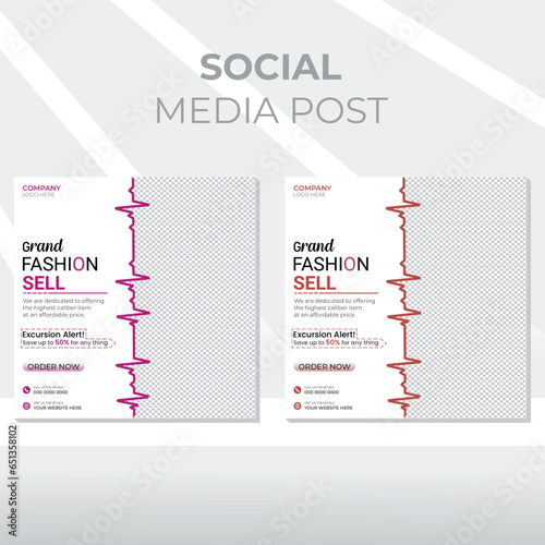 EPS Real estate digital marketing web banner social media and instagram post template banner.