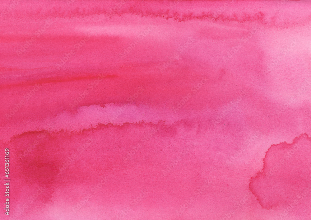 にじみのある明るいピンクの水彩背景素材