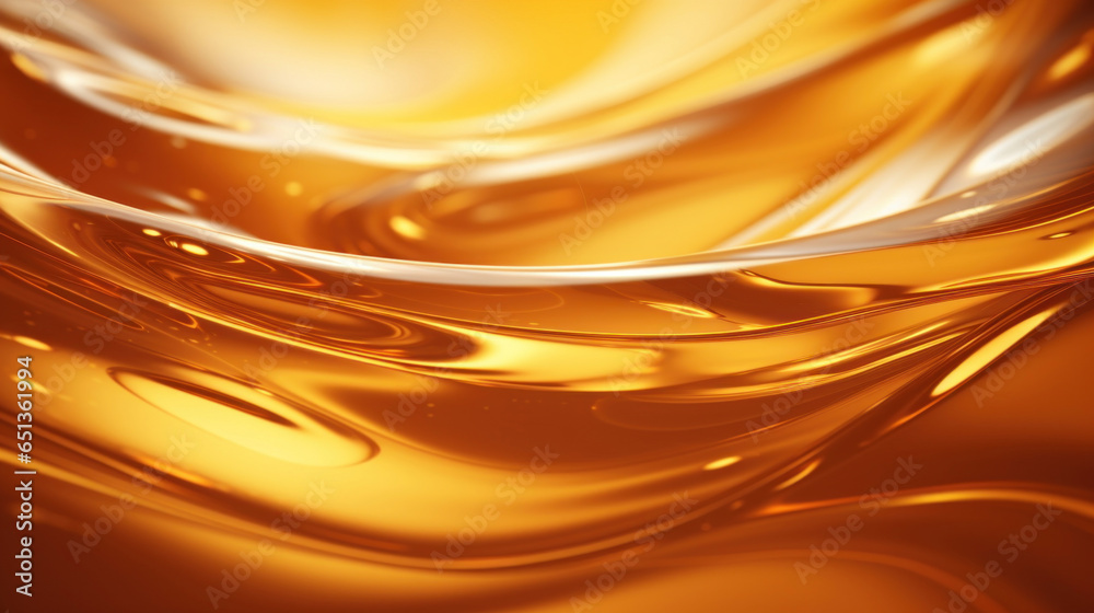 Macro orange oil waves Macro orange oil waves