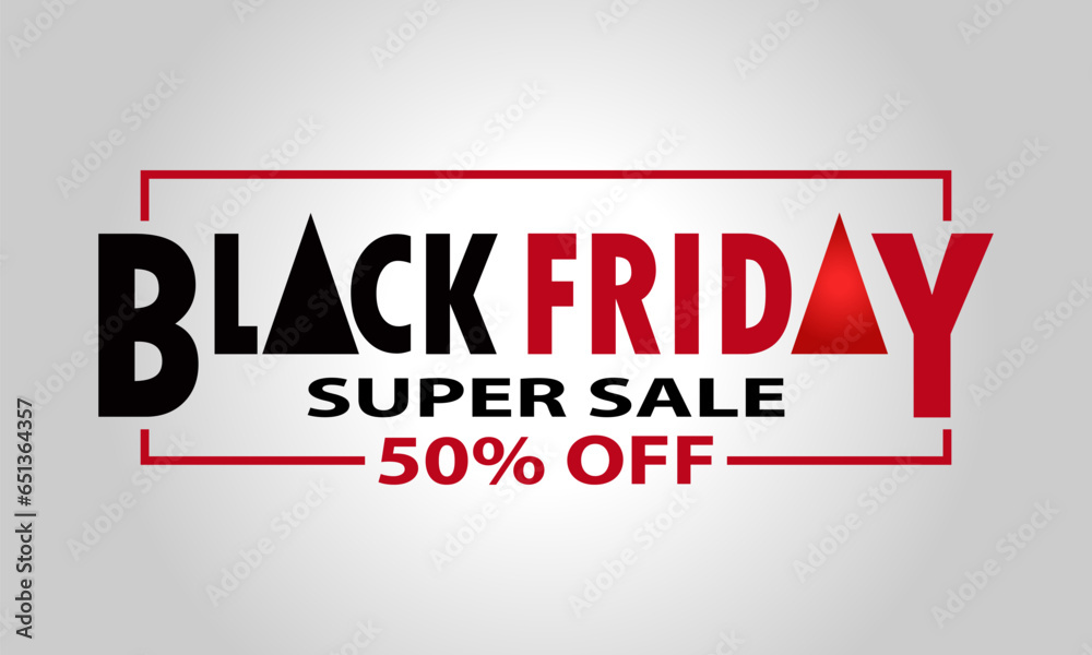 Black Friday Banner Vector Design Illustration with Grey Gradient colored Background