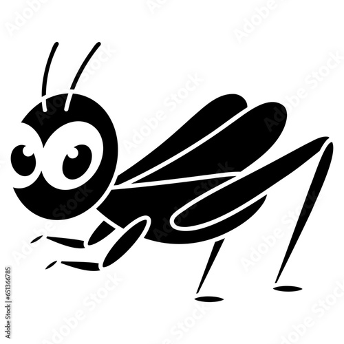grasshopper icon cartoon