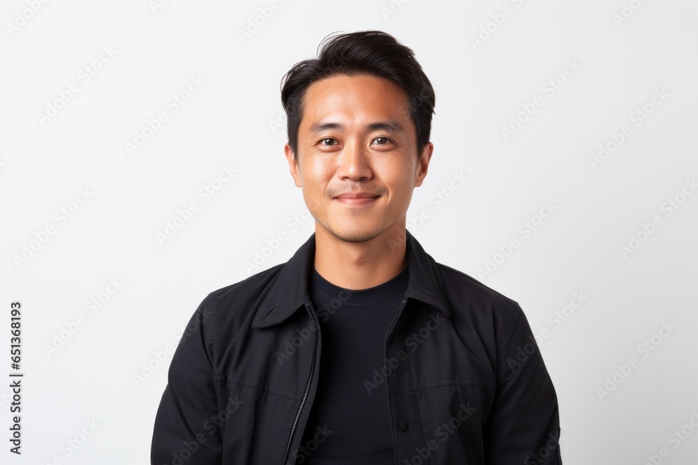 Group portrait photography of a Vietnamese man in his 30s against a white background Group portrait photography of a Vietnamese man in his 30s against a white background