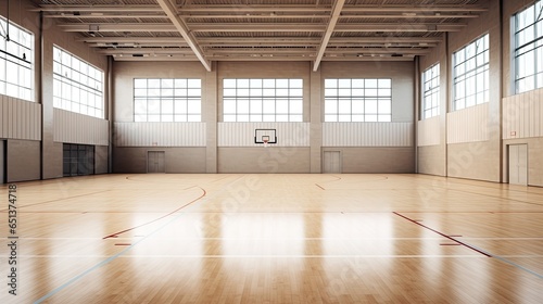 Unoccupied Gymnasium  A Silent Sports Hall 