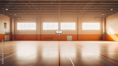 Echoing Solitude: Empty Sports Hall
