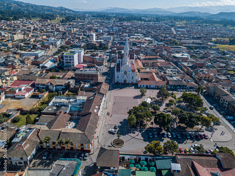Elevated Elegance: Aerial Views of Ubaté, Cundinamarca