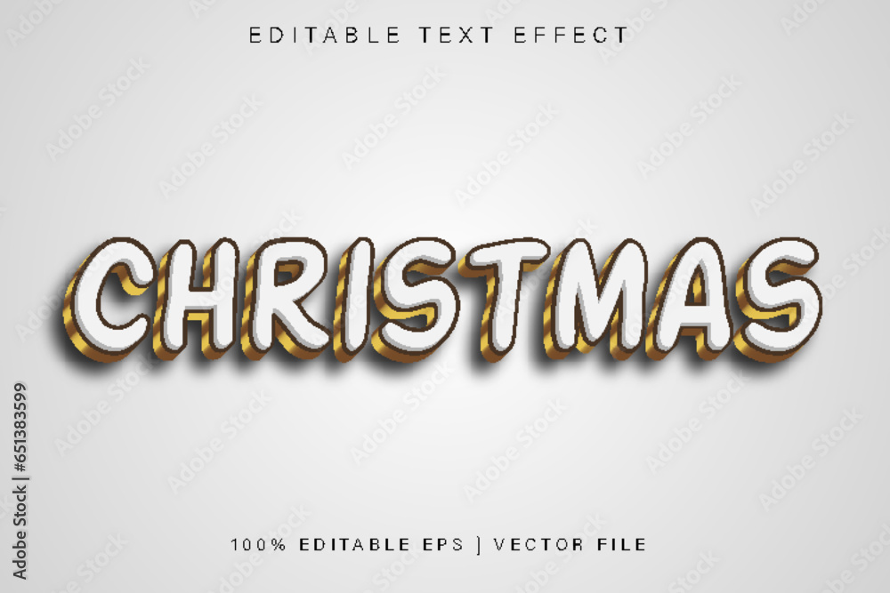 Christmas Editable Text Effect Gradient Style Christmas Editable Text Effect Gradient Style