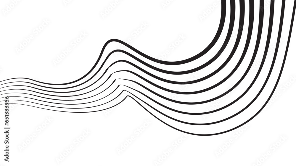 Abstract wavy lines vector Illustration eps