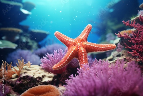 starfish in the sea, Generative AI © Jos
