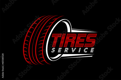 tires shop, store and service logo icon company business