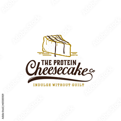 Cheesecake Slices Logo Inspiration for Food