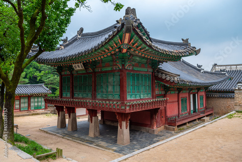 views of Changdeoggung palace complex in seoul south korea photo