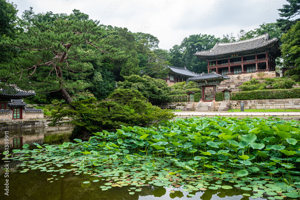 views of Changdeoggung palace complex in seoul south korea