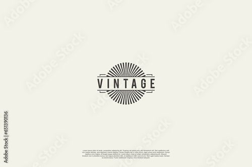 Old vinatage label ornament logo antique label decorations. Vector design element
