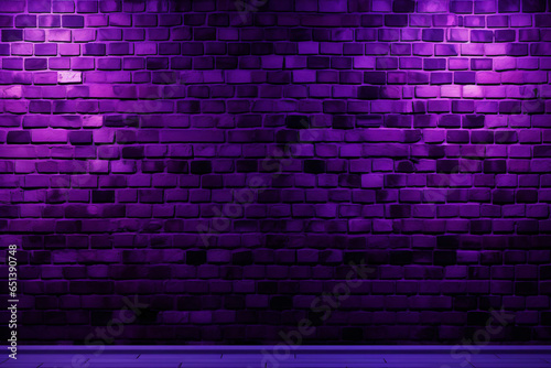 electric purple brick wall background