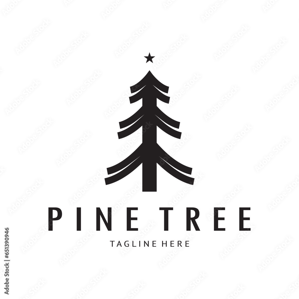 simple pine or fir tree logo,evergreen.for pine forest,adventurers,camping,nature,badges and business.vector simple pine or fir tree logo,evergreen.for pine forest,adventurers,camping,nature,badges and business.vector
