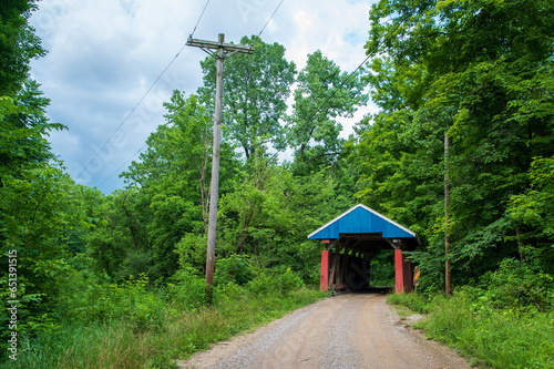 Jack's Hollow Covered Bridge in Perry County, Ohio photo