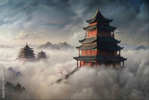 Fantastic Chinese Landscape Ancient Architecture