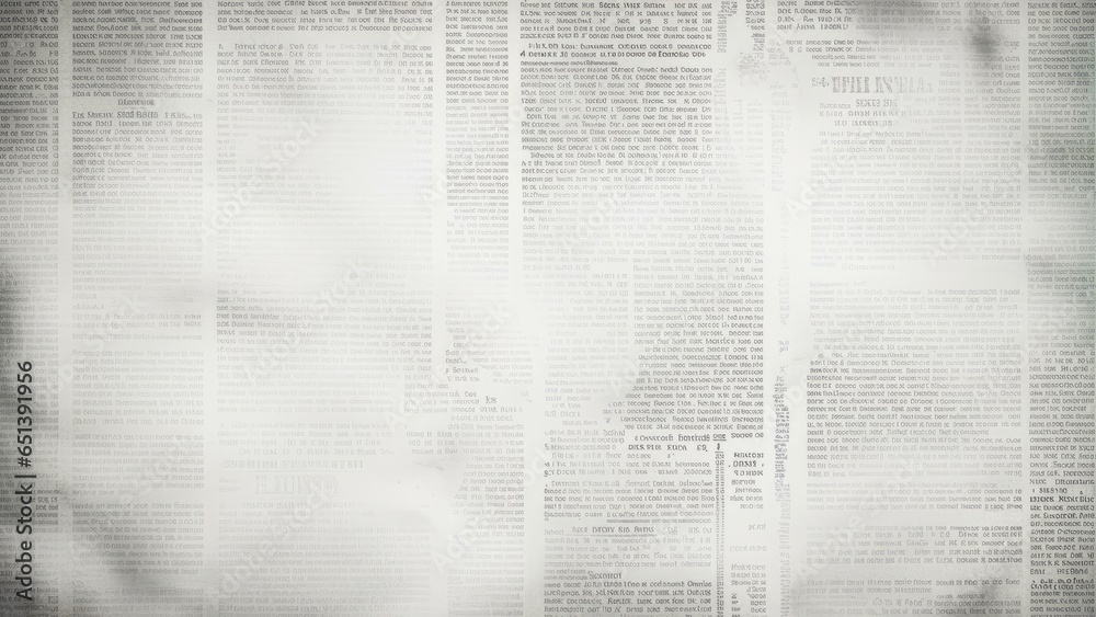 White Craft Paper Texture with Old Newspaper
