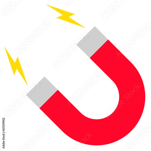 vector symbol icon of a magnet