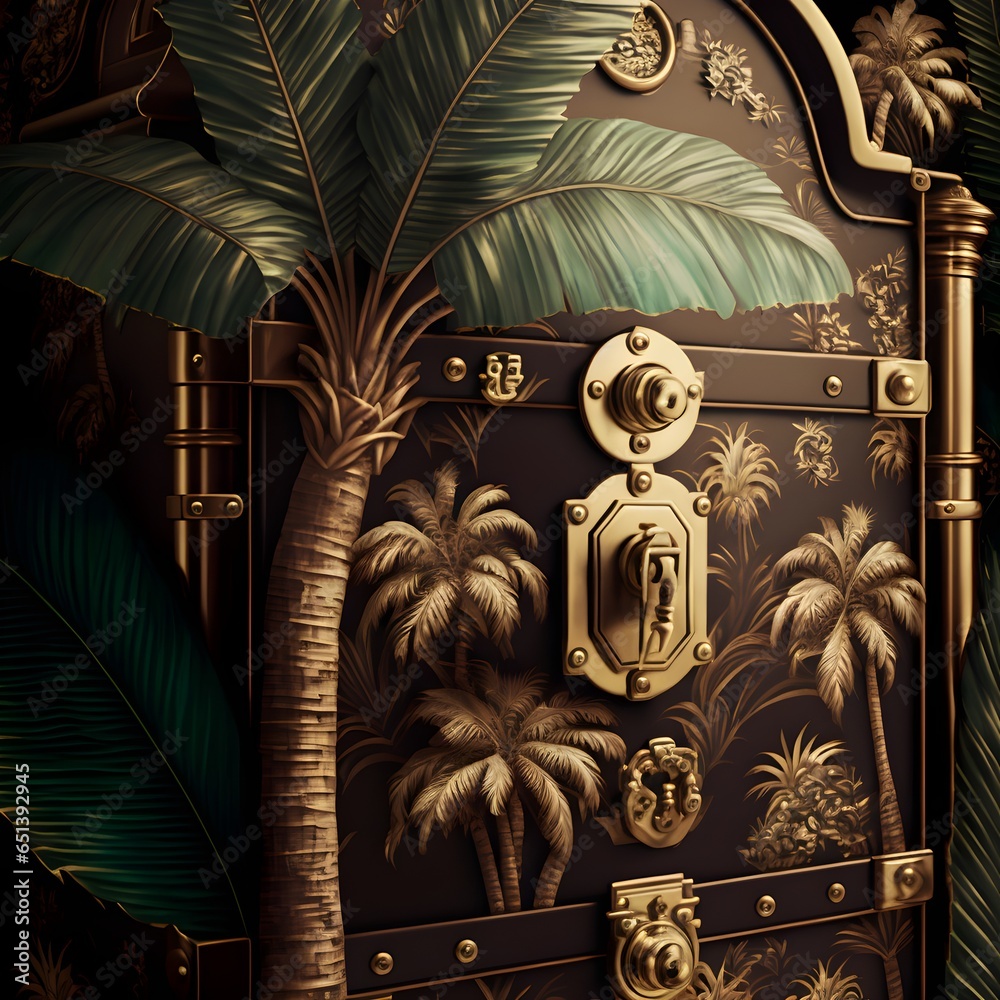 striking wallpaper design for PALM HEIST that exudes luxury exclusivity