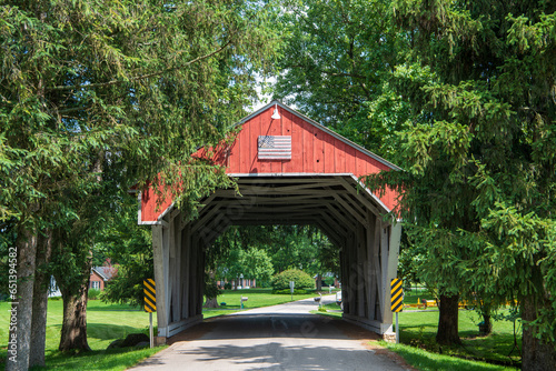 Stemen House Covered Bridge in Fairfield County, Ohio